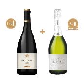 COLIS REPAS DE FÊTES: 12 BOUTEILLES + 6 OFFERTES